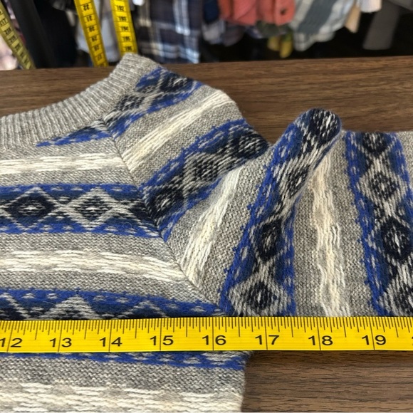 NWT Joe Fresh Gray and Blue Crew Neck Sweater XS - Picture 9 of 11